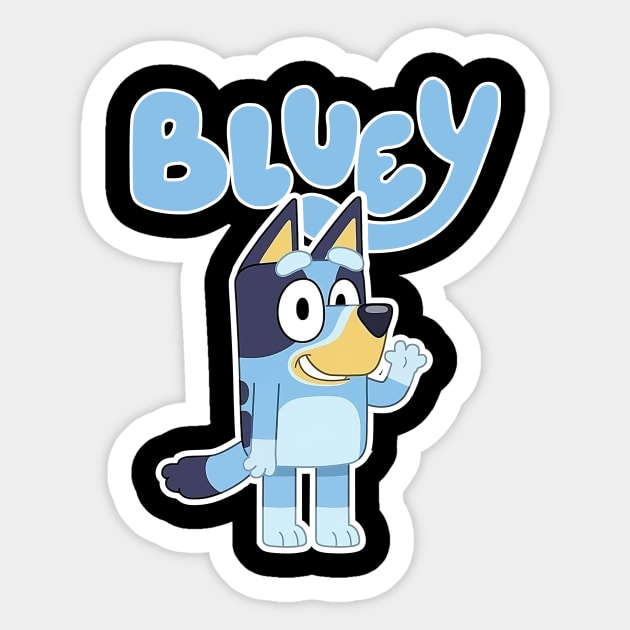 blue dog Sticker by sisidsi